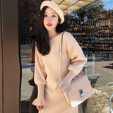 Women Maxi Dress Fall/Winter Sweater Dress Knitted Dress