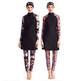 Muslim Bath Suit Swimsuit Sportswear Three-Piece Suit with Hat