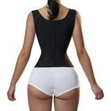 Shapewear tank top latex double layer waist cincher belt