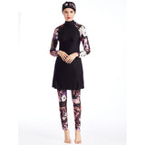 Muslim Bath Suit Swimsuit Sportswear Three-Piece Suit with Hat