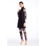 Muslim Bath Suit Swimsuit Sportswear Three-Piece Suit with Hat