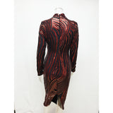 Women Evening Gown Autumn and Winter round Neck Long Sleeve Serpentine Sequined Sexy Dress