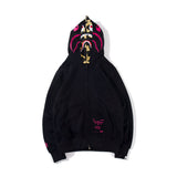 Bathing Ape Hoodie Zip Cardigan Double Hat Shark Sweater Jacket