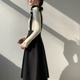 Women Knitted Skirt Suspender Skirt Casual Skirt