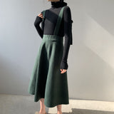 Women Knitted Skirt Suspender Skirt Casual Skirt