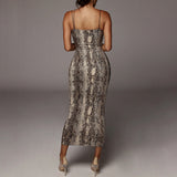 Women Dresses Winter Spaghetti Straps Sleeveless V-neck Dress Sexy Dress