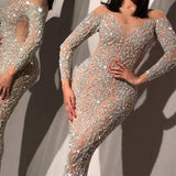 Robe Bridgerton Slim Sexy Dress Evening Dress