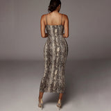 Women Dresses Winter Spaghetti Straps Sleeveless V-neck Dress Sexy Dress