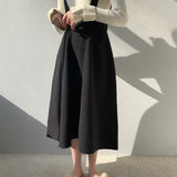 Women Knitted Skirt Suspender Skirt Casual Skirt