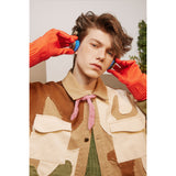Unisex Jacket Retro Spring and Autumn Coat Loose Camouflage Jacket
