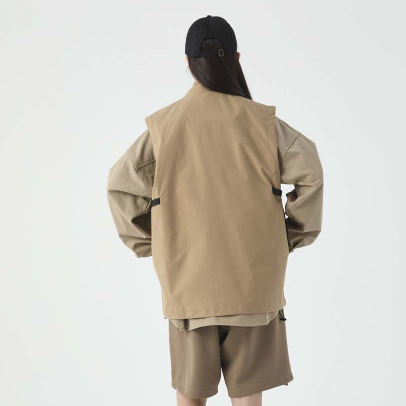Unisex Jacket Autumn Multi-Pocket Zipper Vest