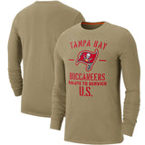 NFL T-Shirts Khaki Long Sleeve T-Shirt Casual Sports Men's T-Shirt
