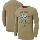 NFL T-Shirts Khaki Long Sleeve T-Shirt Casual Sports Men's T-Shirt