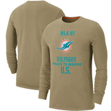 NFL T-Shirts Khaki Long Sleeve T-Shirt Casual Sports Men's T-Shirt