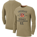 NFL T-Shirts Khaki Long Sleeve T-Shirt Casual Sports Men's T-Shirt