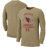NFL T-Shirts Khaki Long Sleeve T-Shirt Casual Sports Men's T-Shirt