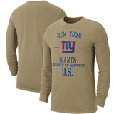 NFL T-Shirts Khaki Long Sleeve T-Shirt Casual Sports Men's T-Shirt