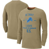 NFL T-Shirts Khaki Long Sleeve T-Shirt Casual Sports Men's T-Shirt
