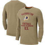 NFL T-Shirts Khaki Long Sleeve T-Shirt Casual Sports Men's T-Shirt