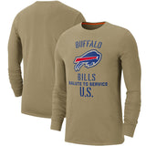 NFL T-Shirts Khaki Long Sleeve T-Shirt Casual Sports Men's T-Shirt