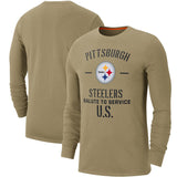 NFL T-Shirts Khaki Long Sleeve T-Shirt Casual Sports Men's T-Shirt