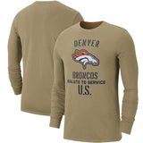 NFL T-Shirts Khaki Long Sleeve T-Shirt Casual Sports Men's T-Shirt