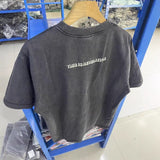 saint m t shirts s.m letter print crew neck pullover short sleeve top
