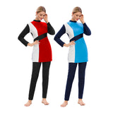 Muslim Bath Suit Stitching Three-Piece Set Beach Swimsuit