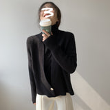 Women Cardigan Sweater Autumn Sweater Loose Long Sleeve Cardigan Top 8t8016