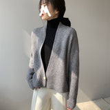 Women Cardigan Sweater Autumn Sweater Loose Long Sleeve Cardigan Top 8t8016