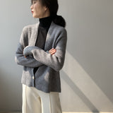 Women Cardigan Sweater Autumn Sweater Loose Long Sleeve Cardigan Top 8t8016