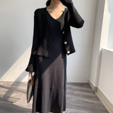 Women Cardigan Sweater Knitted Cardigan Top Slim Fit Sweater Coat 8t8015