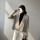 Women Cardigan Sweater Autumn Sweater Loose Long Sleeve Cardigan Top 8t8016