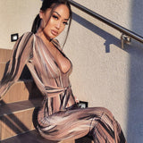 Women Dresses Spring Sexy Long Sleeve V-neck Dress