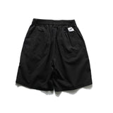 Men Shorts Smiley Embroidery Mark Solid Color Overalls Casual Shorts