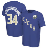 NBA T-Shirts NBA Basketball Suit Short Sleeve Bucks T-Shirt Men