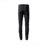 MIJKO Men Vintage Pants MIJKO High Street Slim-fit Washed Slim-fit Pants Men's and Women's