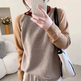 Women Knitted Pullover Autumn and Winter round Neck Sweater Knitwear