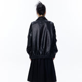 Unisex Jacket Fall Retro Lapels Leather Jacket