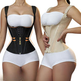 Shapewear tank top latex double layer waist cincher belt