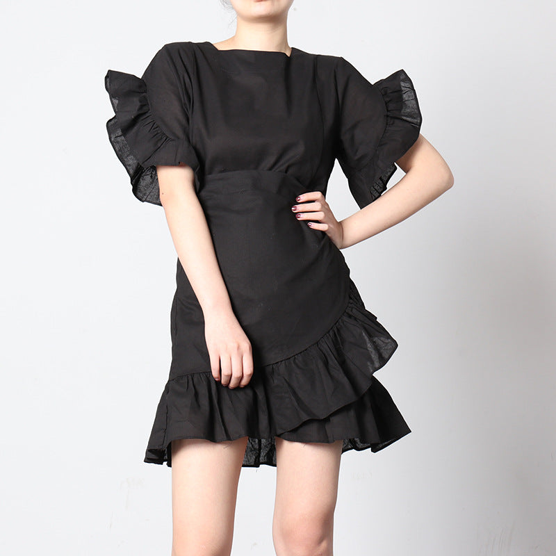 Women Dresses Dress Summer Short Skirt (Qymy0409)