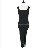 Women Dresses Summer Sexy Short Skirt Square Collar Slit Sheath Skirt