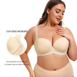 Full figure bra push-up adjustable type