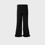 MIJKO Mens Vintage Pants Unisex Bootcut Casual Trousers