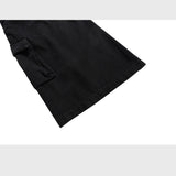 MIJKO Mens Vintage Pants Black Hip Hop Unisex Bootcut Mainstream Fashion Pants