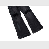 MIJKO Mens Vintage Pants Ripped Jeans