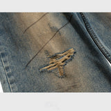 MIJKO Mens Vintage Pants Multi-Pocket Buckle Casual Pants