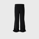 MIJKO Mens Vintage Pants Unisex Bootcut Casual Trousers