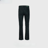 MIJKO Men Vintage Pants MIJKO Hip Hop Trousers Hole Damage Slim Jeans