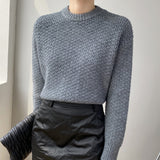 Women Winter Knitted Sweater Coat Knitted Pullover 8t3061